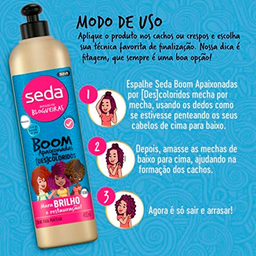 Creme De Pentear Seda Boom Apaixonadas Por [Des]Coloridos 400 Ml, Seda