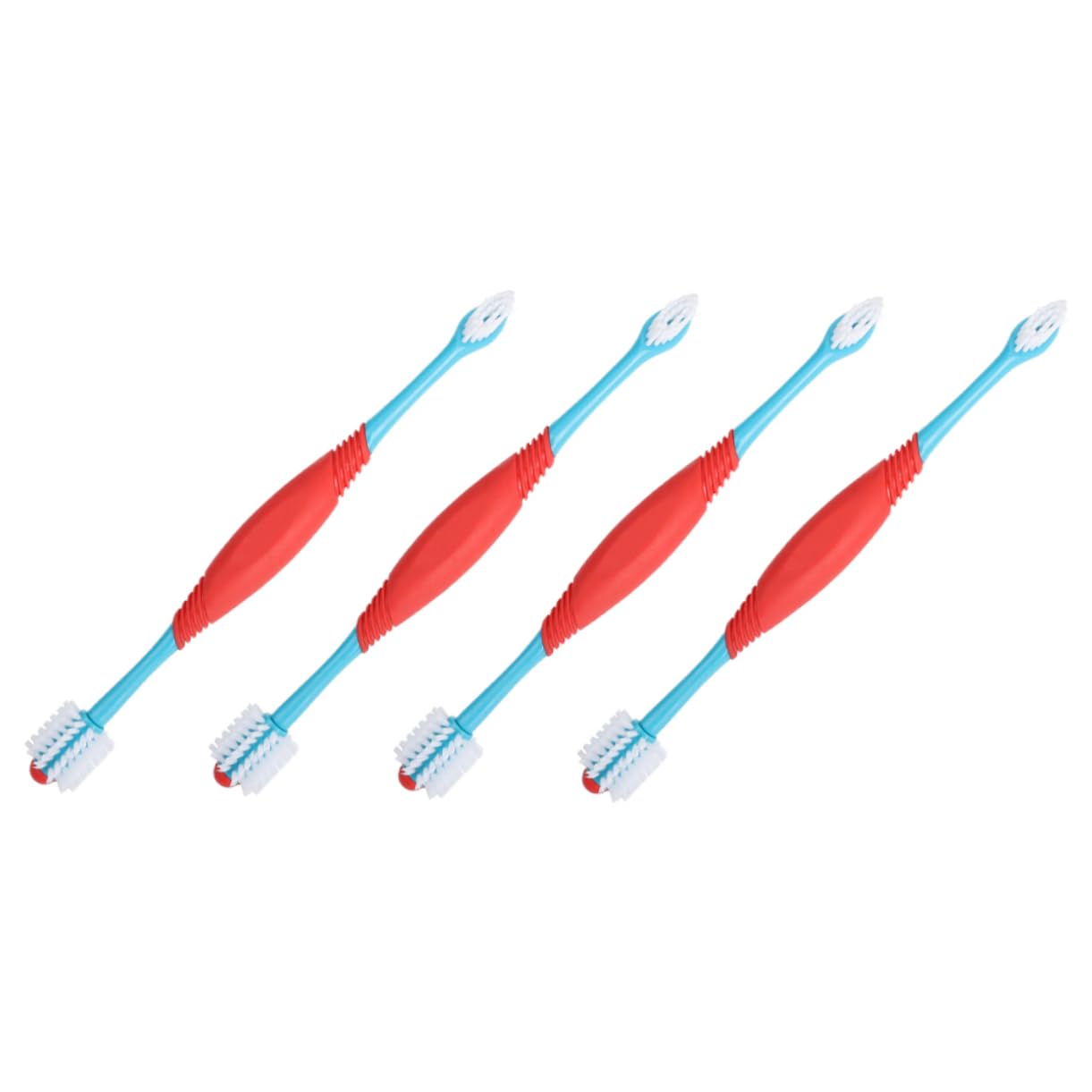 HANABASS Pet Toothbrush Set Dual Head Dog Toothbrush Soft Bristles for Dogs' Oral