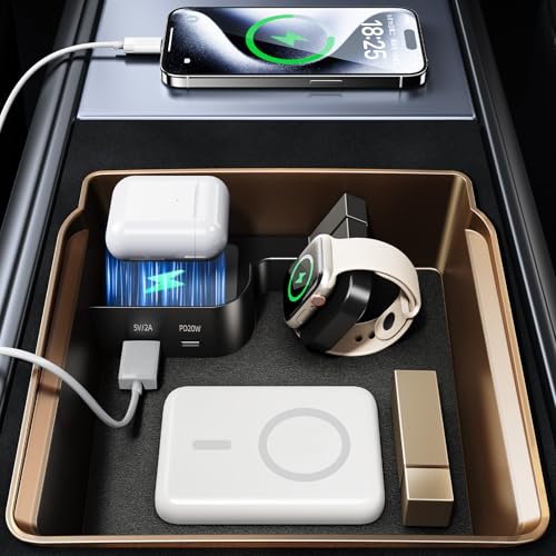 Chargeur USB Tesla Model 3 et Y station d'accueil console centrale 4 ports