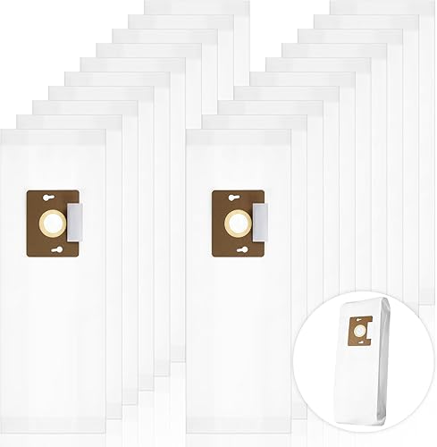 Paquete de 20 bolsas de repuesto para aspiradora tipo F compatibles con aspiradora vertical Riccar Supralite, bolsas de aspiradora de 22.8 pulgadas