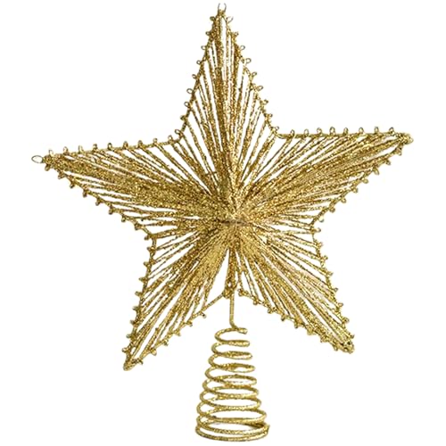 Estrella para árbol de Navidad con acabado de granja resistente para interiores 7
