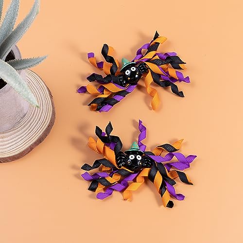 Pinzas Halloween Korker para cabello con moños rizados miniatura 6