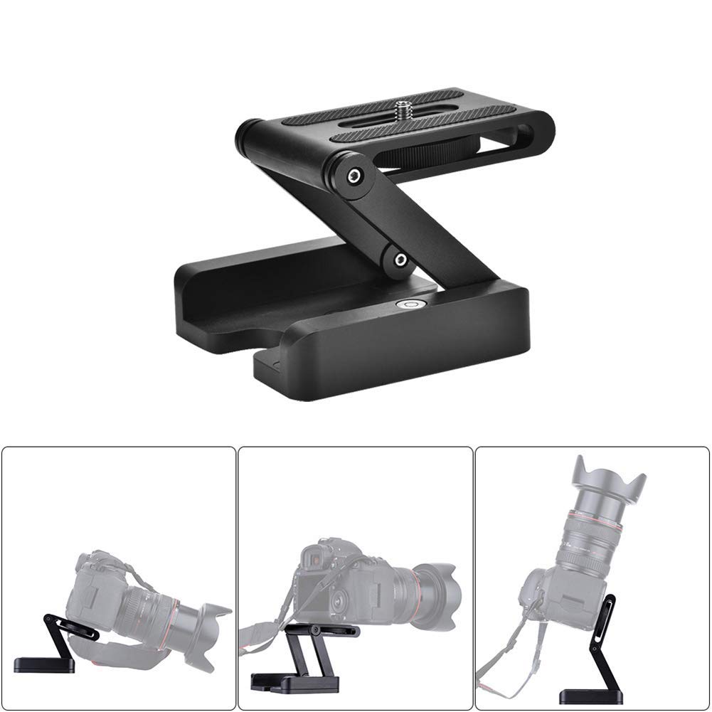 Tête de trépied Portable de Type Z, trépied Pliable avec tête inclinable Flexible pour appareils Photo Reflex numériques Stabilisateur de Rail Coulissant pour trépied