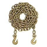 CURT 80308 25-Foot Trailer Safety Transport Tie-Down Load Binder Chain, 5/16-Inch...