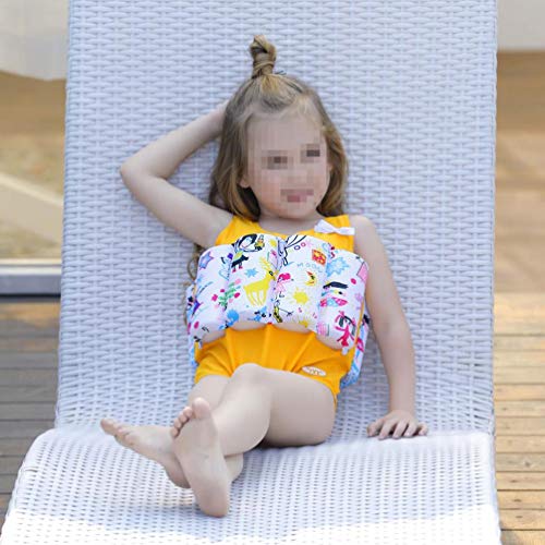 BESPORTBLE, 1 peça, flutuabilidade, estampa de desenho amarelo, roupa de natação para treinamento de
