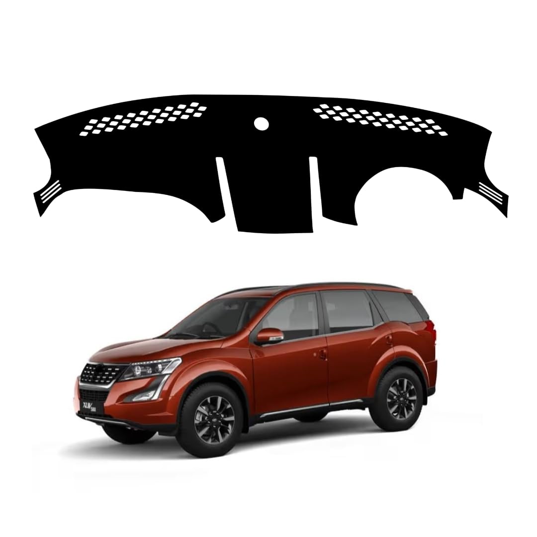Car Dashboard Cover Compatible with Mahindra XUV500 2011-2021, Accessories, car Dashboard mat, Anti-Slip Dashboard Cover, Dash Board Cover (Black)-picture-10