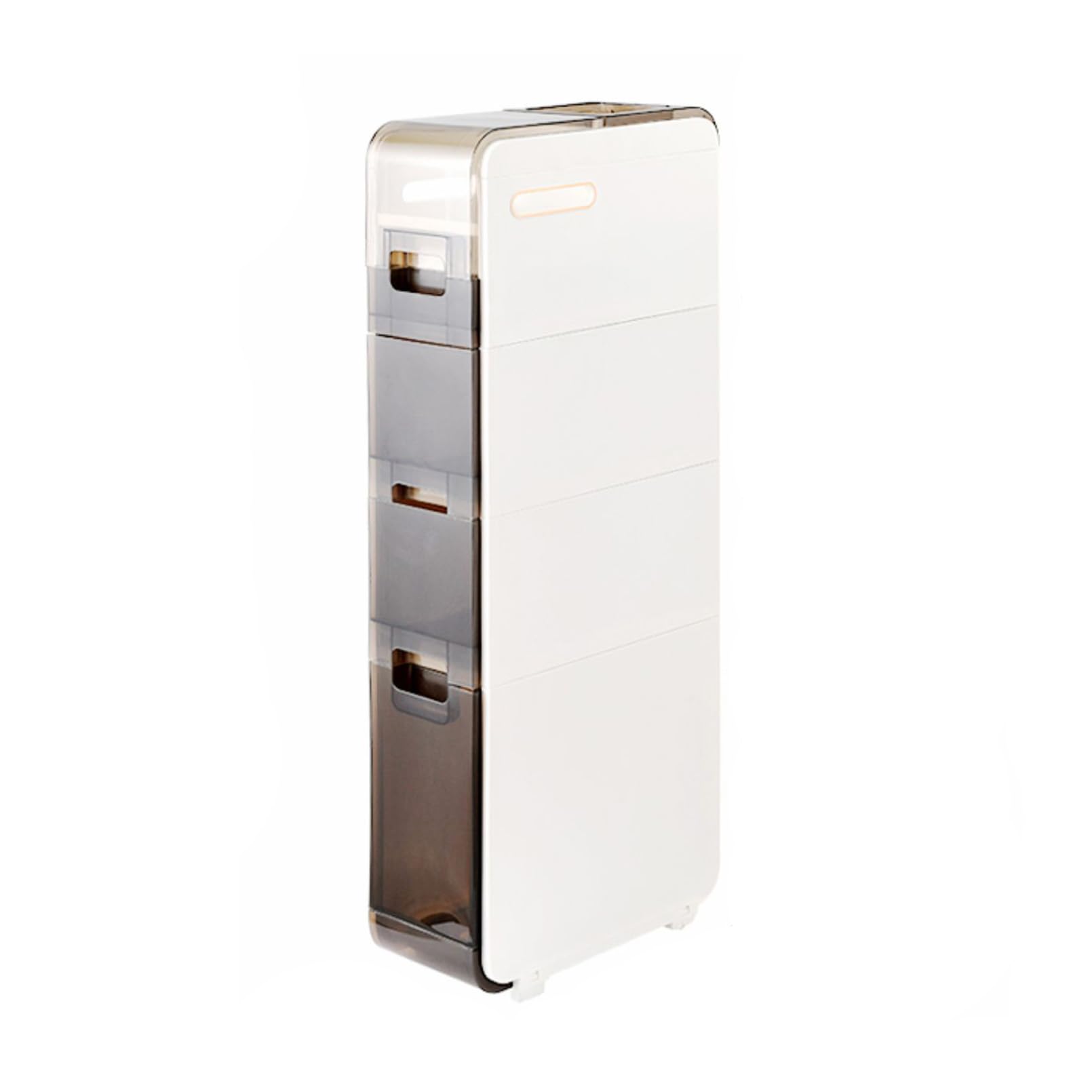 Cajoneras de almacenamiento Mueble Estrecho para baño con cajón de almacenamiento, rueda giratoria, para cocina, baño de esquina y espacios pequeños Mueble para Papel hig