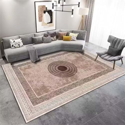 Tapis de salon design moderne gris 120x160cm style épuré