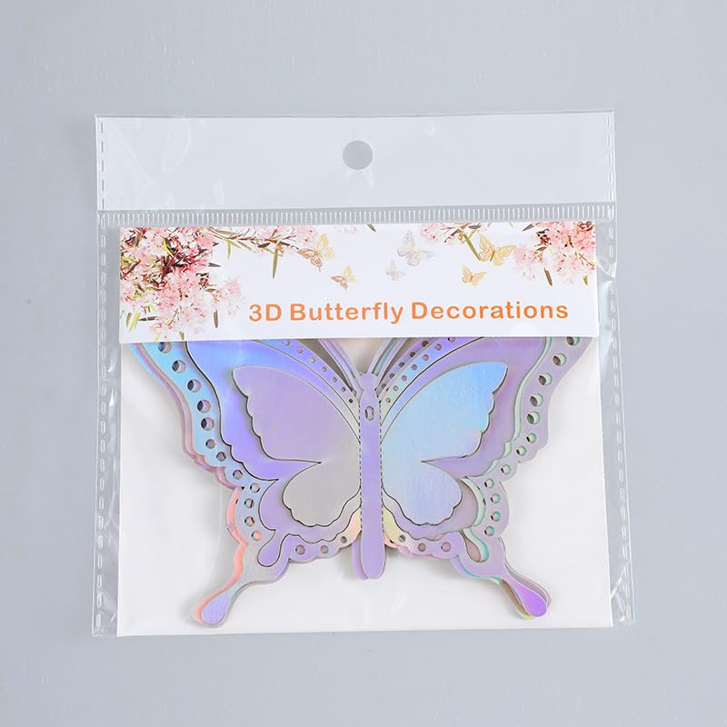 Decoración de Pared Mariposa, 12 Piezas, Diseño Removible miniatura 2