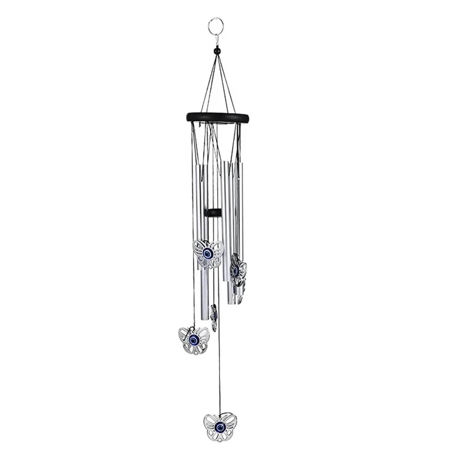 Wind Chimes For Garden Metal Wind Chimes Hanging Ornament Indoor Garden Decor Home Goods(Butterfly)