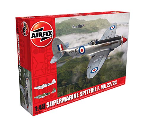 Airfix Supermarine Spitfire F. MK 22/24 1:48 Military Aviation Plastic Model Kit A06101A