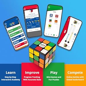 The Original Rubik’s Connected, Go from Beginner to Pro in No Time. 3x3 Smart Magnetic Intelligent Speed Cube. User Friendly App & Online Battles. Rechargeable Battery. STEM Puzzle. Fits All Ages The Original Rubiks Connected Go from Beginner to Pro in No Time 3×3 Smart Magnetic Intelligent Speed Cube User Friendly App Online Battles Rechargeable Battery STEM Puzzle Fits All Ages