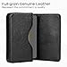 MaxGear Business Card Holder Leather Pocket Business Card Case Professional Portable Business Cards Wallets with Magnetic Shut for Men and Women, RFID-Blocking, Black