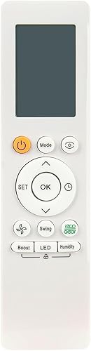 ALLIMITY RG10L1 (C2HS)/BGEF - Control remoto reemplazado para aire acondicionado de CA Midea/Carrier RG10A (B2S)/BGEFU1 RG10L1(C2HS)/BGEF
