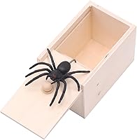 Vista 1 de Spider Box Prank for Kids and Adults, Wooden Surprise Gags Gift Practical Joke Toys Fun Trick Halloween Toy