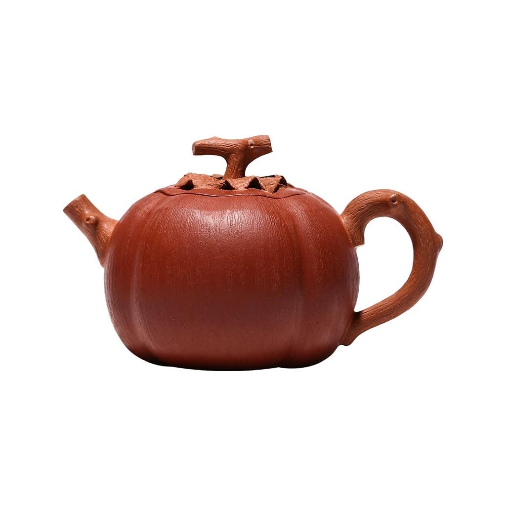 Tetera Hecha a Mano Inicio Creativo Tetera De Caqui Hecha A Mano Ceremonia Té Suelto Juego Arcilla Púrpura para Preparar Té de Hojas