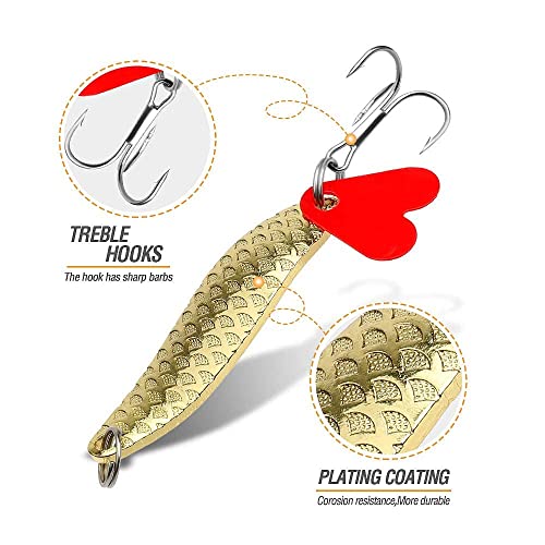 DONQL Visserij Lokt Metalen Lepels Harde Baits 20 stks Set Metalen Vissen Lokt Spinner Baits Vis Treble Haken Tackle Zalm Bass - Image 5