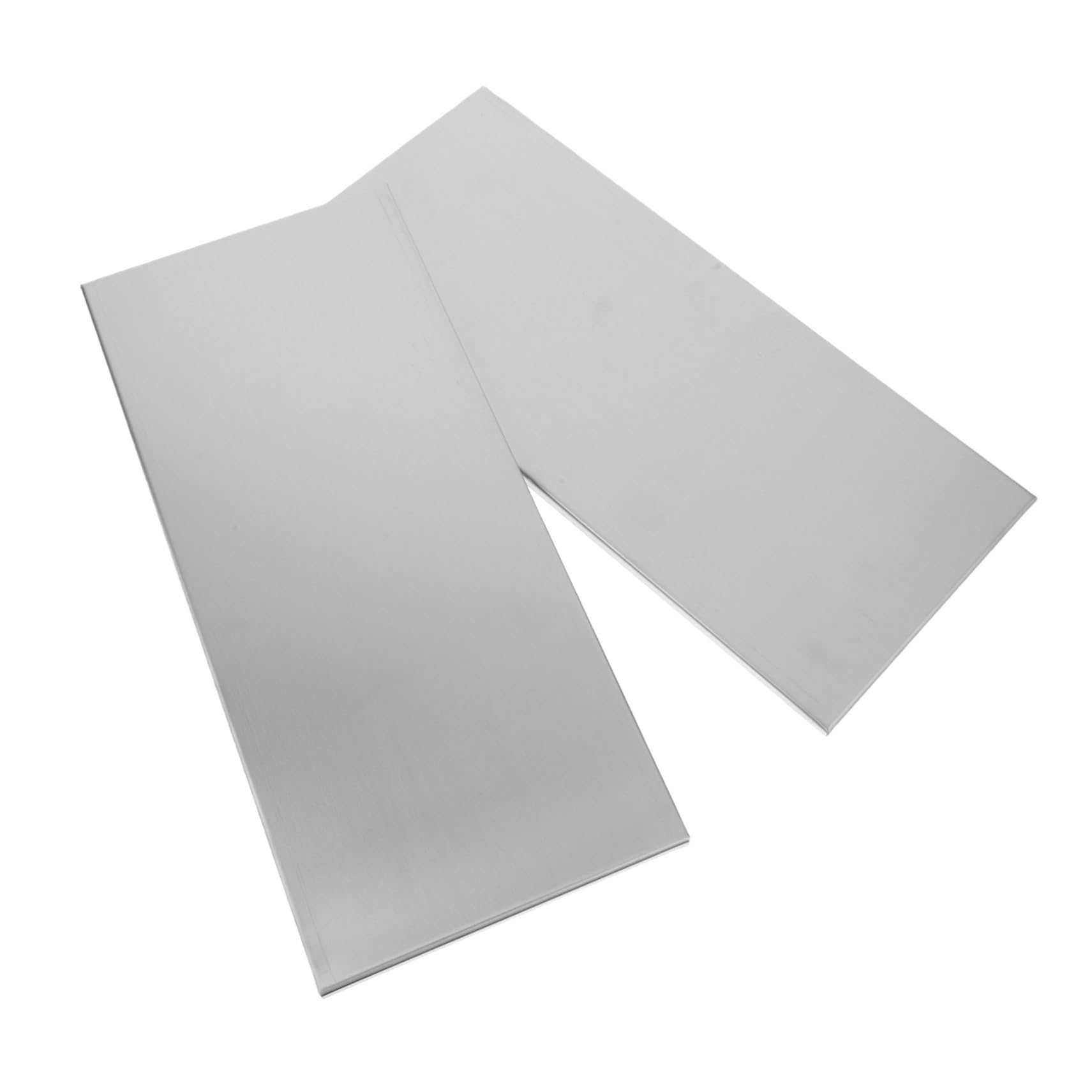 Plaque Metallique Adhésive 25x11 Cm en Acier Inoxydable Brossé, Plaque Signalétique de Porte Vierge, Lot de 2, pour Bureau, École, Hôpital, Hôtel