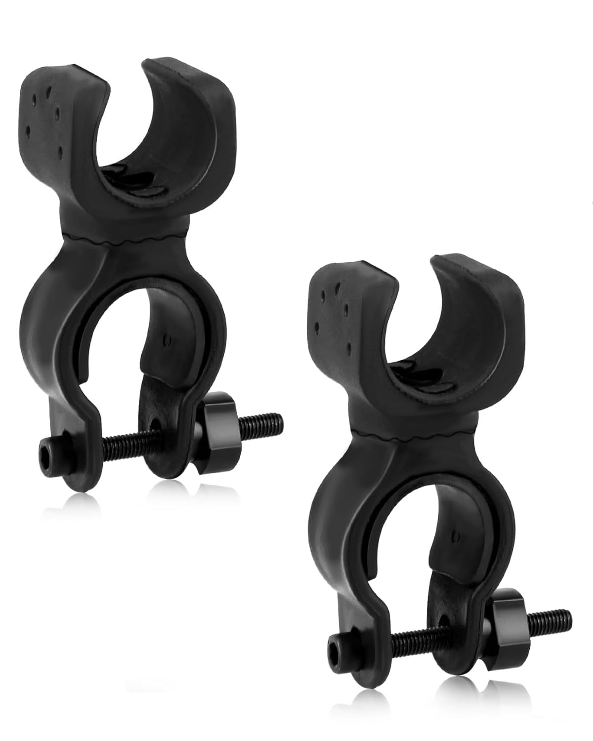 Pack of 2 Walking Stick Holders for Drive Rollator - Stick Holder for Walking Aid Rollator Walking Stick Holder Accessories for Mobility Scooter, Drive Rollator, Wheelchair, Electric Scooter,