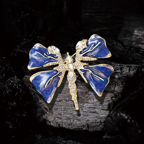 Image of Insect Animal Brooch Pin for Women Rhinestone Lapel Pins Vintage Brooches for Costume Accessories