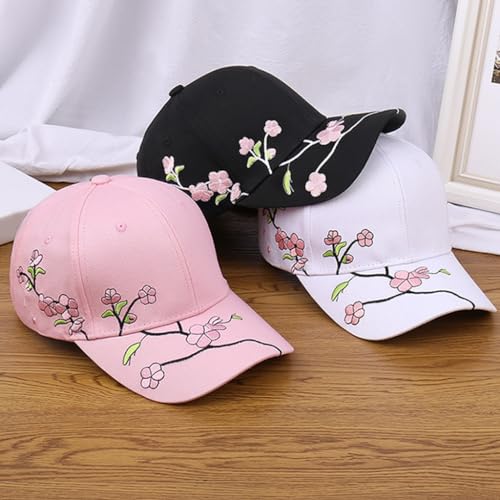 Sombrero deportivo bordado floral ajustable para mujer miniatura 7