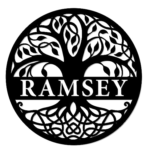 Tree of Life Personalized Metal Signs - Tree of Life Custom Metal Sign - Personalized Family Sign Wall Decor - Metal Name Sign - Custom Signs Outdoor Metal Tree of Life Last Name Signs for Home