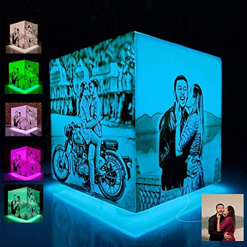 ZOCI VOCI Valentines Day Gift Photo Lamp - Anniversary Gift Wife, Birthday Gift Husband, Wedding Gifts Couple - Led Photo Frame, Acrylic Body, Hd Prints, Matt Finish (Color Of Love), Multicolor 4