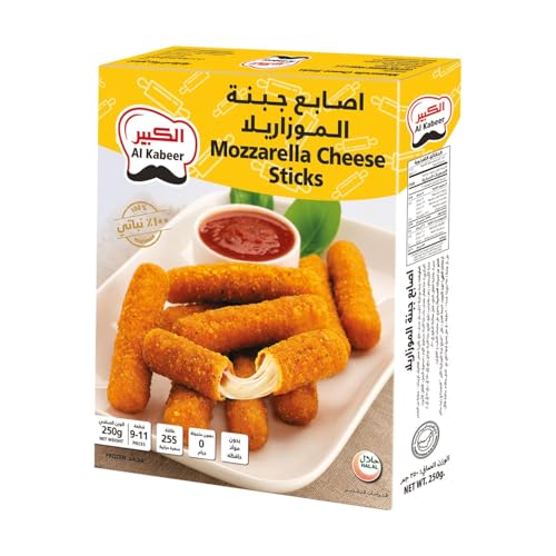 Al Kabeer Mozzarella Cheese Sticks, 250 g