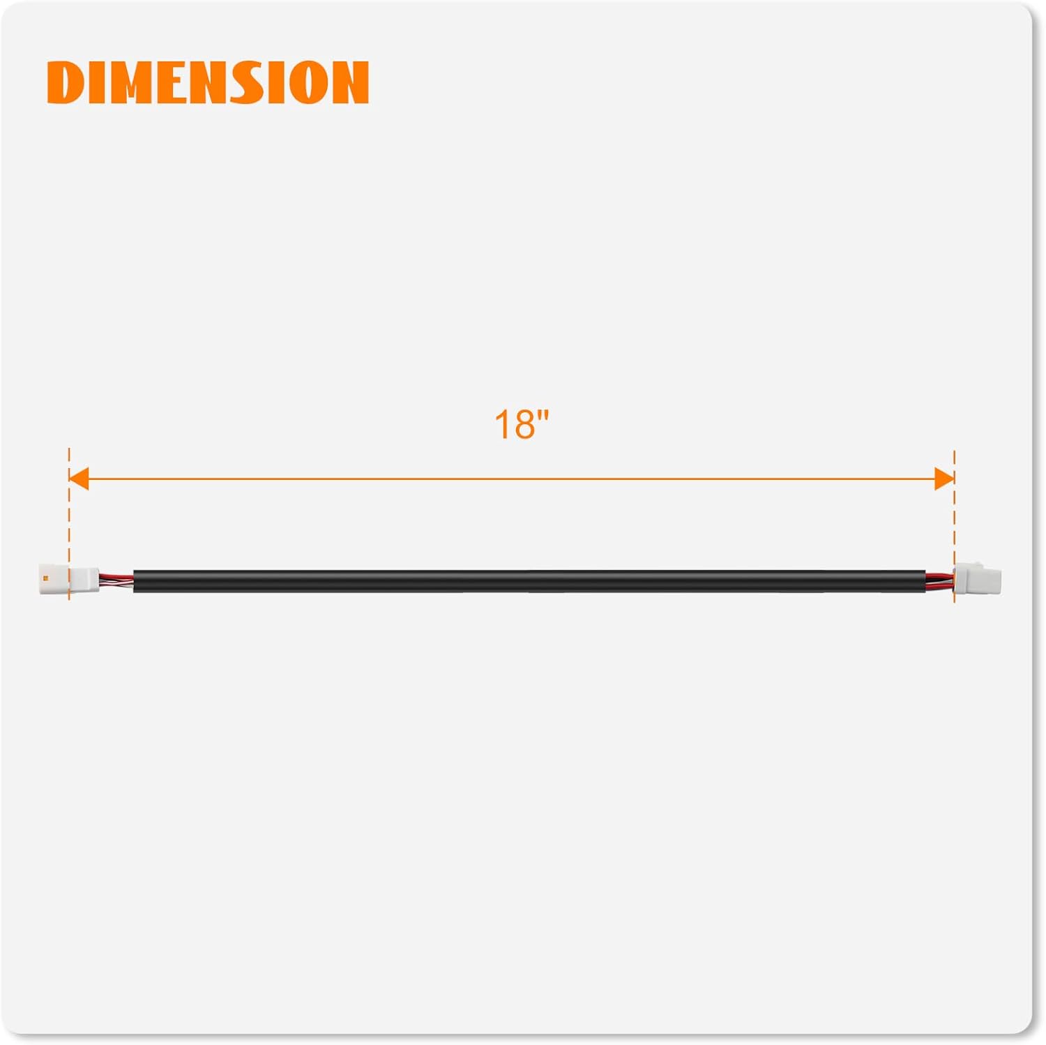 2PCS 1 1/4" Handlebar or Frame Mount Throttle Clutch Cable Clamp Brake Line Clips & 18" Throttle by Wire Extension Harness TBW Extended Wires for 2016-2025 Harley Touring Softail Ape Hangers