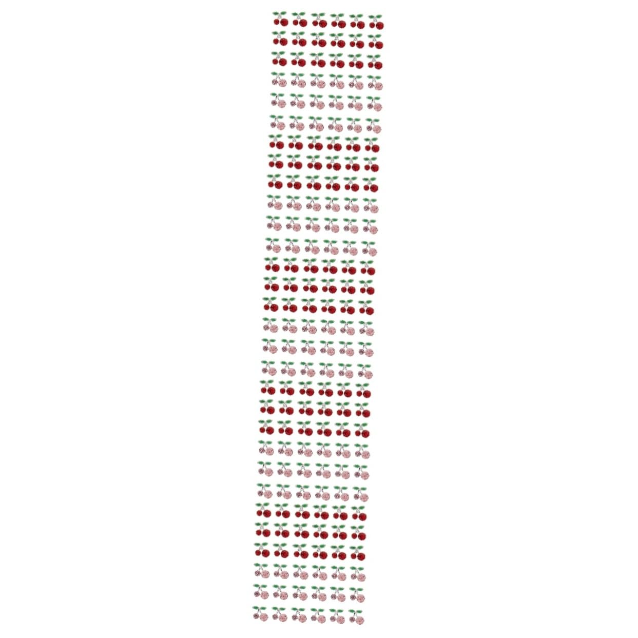 Healvian 180 Stk Nagelsticker Kirsche 3D-Nagelaufkleber Mädchenschmuck Damenteile nail decoration fingernägel aufkleber nagel kirsch Nagel Charms Legierung Zubehör schmücken Fräulein