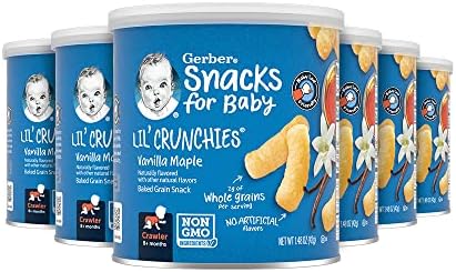 Gerber Snacks for Baby Lil Crunchies, Vanilla Maple, 1.48 Ounce (Pack of 6)