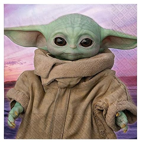 Amscan Star Wars Yoda Luncheon Paper Napkins Cover