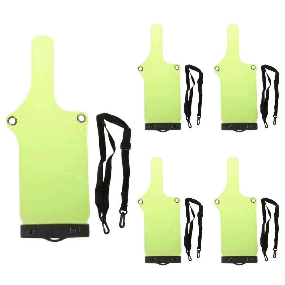 Sarini Lot de 5 étuis étanches pour Radio bidirectionnelle, étui de Protection pour Talkie-walkie Motorola Kenwood Midland UV-3R UV-5R PX-888, pour Une Utilisation en extérieur (Vert)