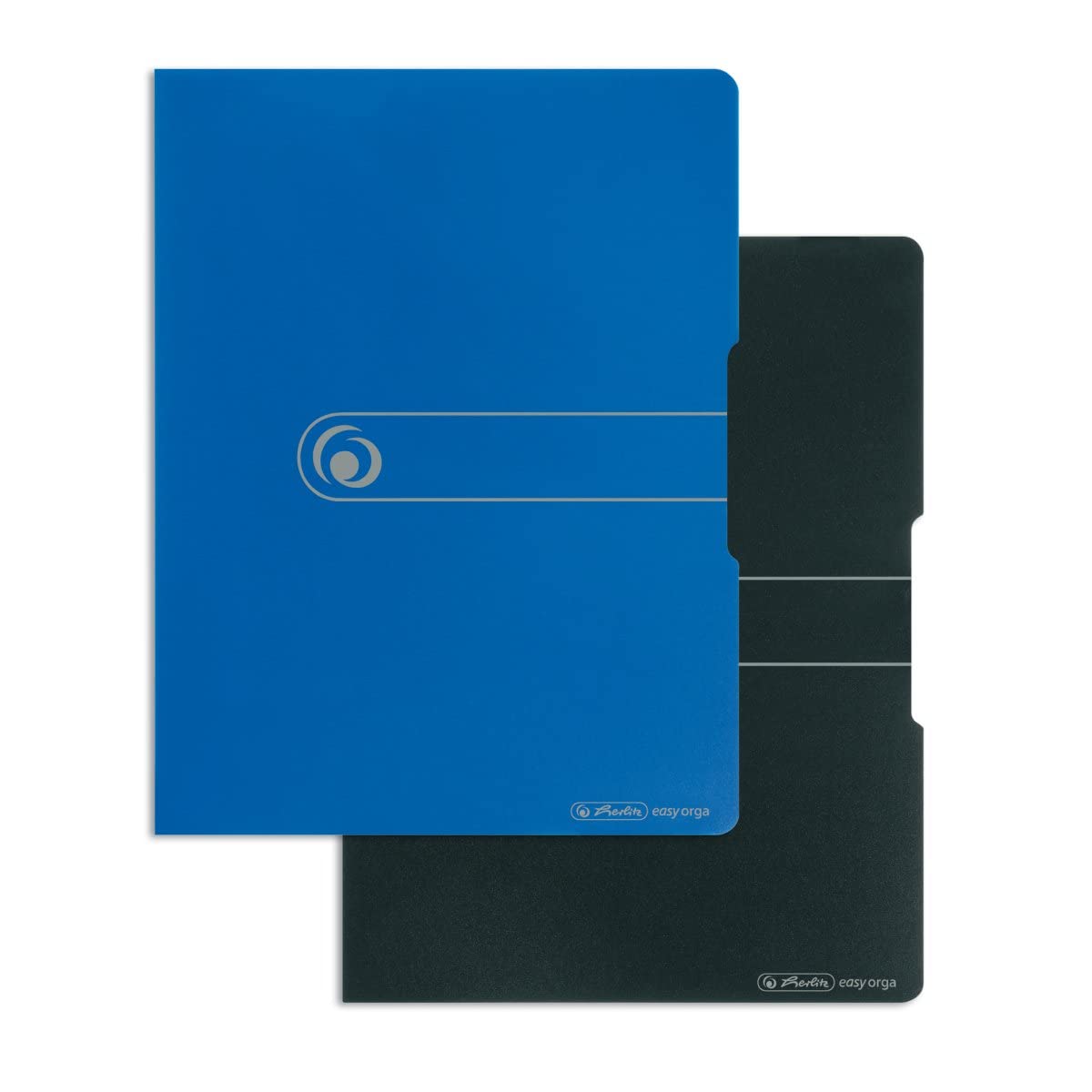 Herlitz® Teczka Prezentacyjna A3 | 20 Przezroczystych Koszulek | Praktyczna Etykieta | Easy Orga to Go | Skoroszyt na Cenniki Projekty Szkice Slajdy Zdjęcia | Solidny Segregator | Wytrzymała Niebieska