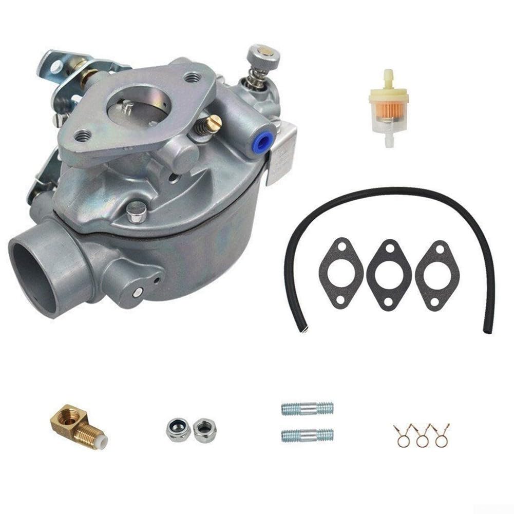 Vergaser 533969M91 für Traktor 8N9510C MF50 MF135 MF150 MF35 MH50 TSX882 TSX33, inkl. Ölfilter D-ichtungen Z-ubehör, Lochabstand 54mm, Ersatzteil für Landwirtschaft Baumaschinen