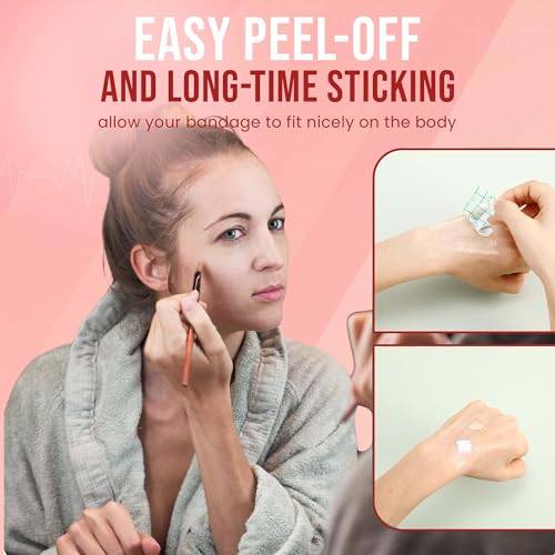 Image of Homeaura 100 Pcs Transparent Adhesive Makeup Hand Palette | Waterproof PU Film Sheets for Foundation Blending & Mixing | Disposable Makeup Tool for Artists (2.75 inchx2.75 inch)
