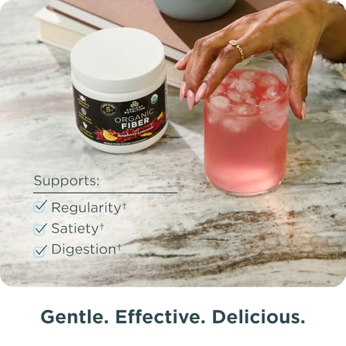 Ancient Nutrition Organic Acacia Fiber Powder, Raspberry Lemonade - image 4