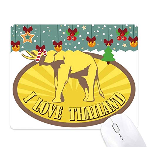 Tapis de souris éléphant Thaïlande en caoutchouc pour bureau
