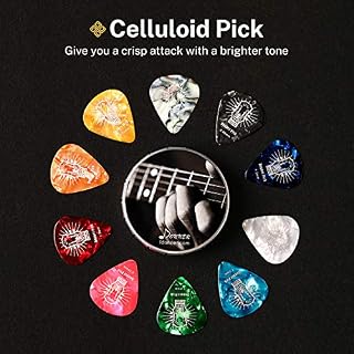 Donner Médiators pour Guitare avec Boîte en Métal, 16 Médiators en Celluloïd - Les Beatles, Paul McCartney, John Lennon, RIngo Starr, George Harrison Donner Médiators pour Guitare avec Boîte en Métal, 16 Médiators en Celluloïd – Image 5