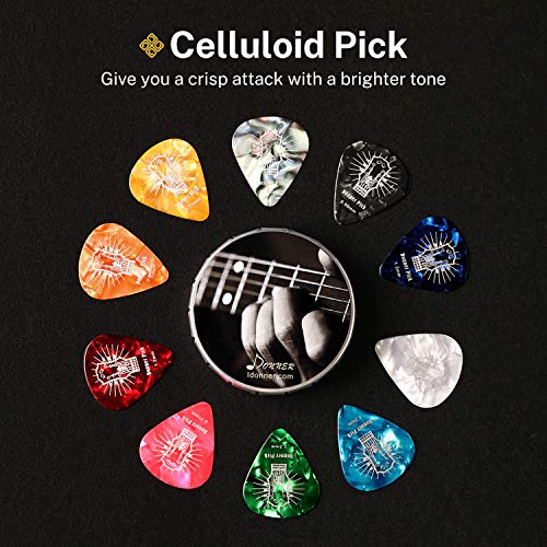 Donner Médiators pour Guitare avec Boîte en Métal, 16 Médiators en Celluloïd - Les Beatles, Paul McCartney, John Lennon, RIngo Starr, George Harrison Donner Médiators pour Guitare avec Boîte en Métal, 16 Médiators en Celluloïd – Image 6