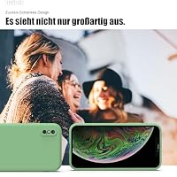 Zuvirelx Silikon Handyhülle für iPhone X/XS Hülle, Weiches Griff, Dünne, Minimalistisch, Stoßfest, rutschfest, Taschenpassend - Minzgrün – Ansicht 6