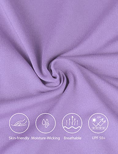 Baleaf Women's Hiking Long Sleeve Shirts With Face Cover Neck Gaiter Upf 50+ Lightweight Quick Dry Spf Fishing Running Hoddie Purple Size Xl #TOP2