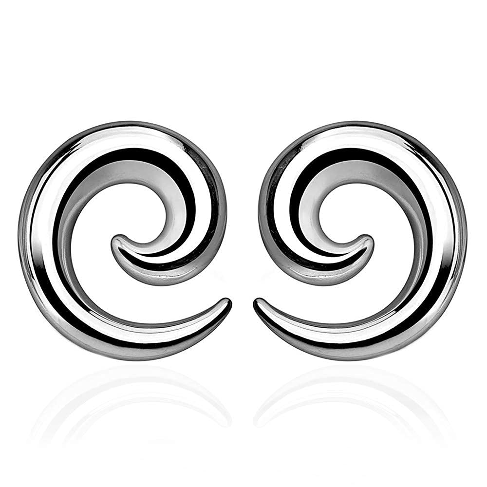 Buy AI LI WEI Pair of Surgical Steel Spiral Snail Taper Stretching
