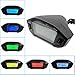 7 Couleurs Universel Moto LCD Numérique Compteur De Vitesse Tachymètre Compteur D'odomètre Jauge 10000RPM 12V Pour Moto
