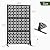 72 Inch Metal Outdoor Privacy Screen Panel, Decorative Privacy Fence for Patio, Garden & Yard, Trash Can Fence Screen, Freestanding, X-Black