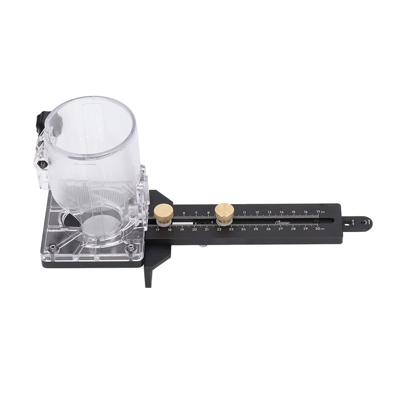 Luocute Trimmer Router Base in Legno, Lavorato a CNC, Perno da 8mm, Fori