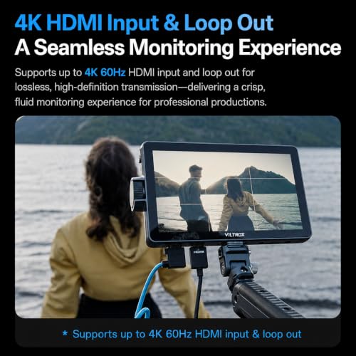Image of VILTROX DC-A1 7-Inch 2800 Nits Field Monitor, 4K60 HDMI Touchscreen, 3D LUT