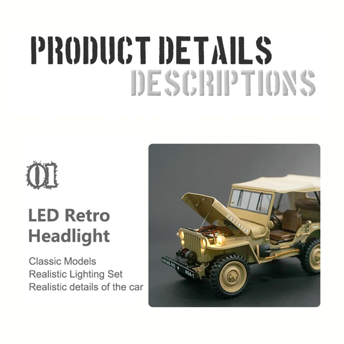 【美品】JEEP HG4-58 G.P.W 1/14スケール RC　A1606 美品】JEEP HG4-58 G.P.W 1/14スケール RC A1606 - メルカリ