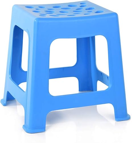 Miniatura 31 de Mintra Home - Taburetes de plástico ligeros, paquete de 2 (18 pulgadas de altura, rojo) Rojo -,Negro -,Marrón,Coral,Azul