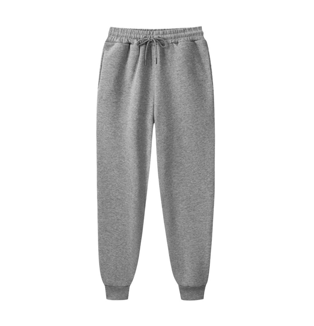Pantalon de jogging pour homme en coton gris fini les vêtements de sport inconfortables